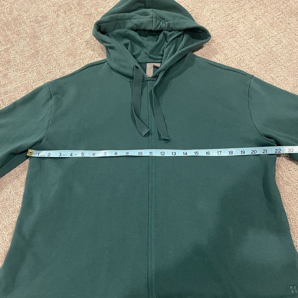 Sweaty Betty Revive Hoodie In Deep Emerald Green, Relaxed Fit, Ribbed Details, 8 - Picture 9 of 16